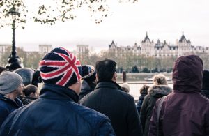 British people looking across a river